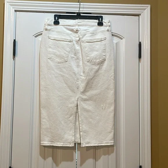 UNIVERSAL THREAD WHITE DENIM SKIRT - Picture 5 of 11